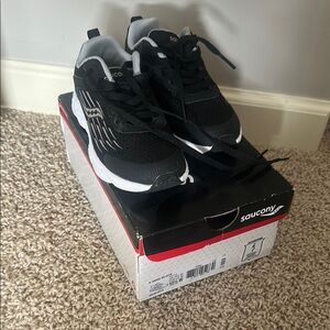 Saucony Black and White Sneakers